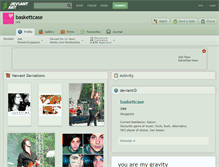 Tablet Screenshot of baskettcase.deviantart.com