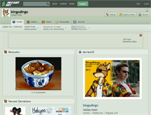 Tablet Screenshot of bingodingo.deviantart.com
