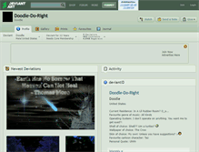 Tablet Screenshot of doodle-do-right.deviantart.com