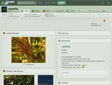 Tablet Screenshot of candella.deviantart.com