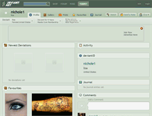 Tablet Screenshot of nichole1.deviantart.com