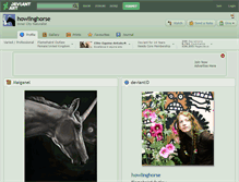 Tablet Screenshot of howlinghorse.deviantart.com