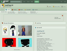 Tablet Screenshot of junichan10.deviantart.com