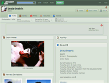 Tablet Screenshot of beata-beatrix.deviantart.com