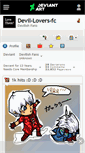 Mobile Screenshot of devil-lovers-fc.deviantart.com