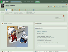 Tablet Screenshot of devil-lovers-fc.deviantart.com