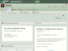 Tablet Screenshot of l-forever.deviantart.com