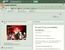 Tablet Screenshot of chaotic-helleaven.deviantart.com