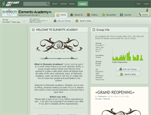 Tablet Screenshot of elements-academy.deviantart.com