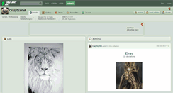 Desktop Screenshot of crazyscarlet.deviantart.com
