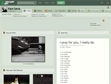 Tablet Screenshot of kara-sama.deviantart.com