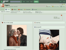 Tablet Screenshot of magoro.deviantart.com