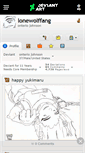 Mobile Screenshot of lonewolffang.deviantart.com
