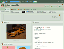 Tablet Screenshot of devil-on-my-shoulder.deviantart.com
