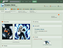 Tablet Screenshot of forsaken--bones.deviantart.com