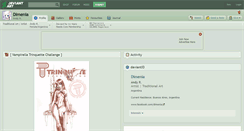 Desktop Screenshot of dimenia.deviantart.com