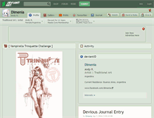 Tablet Screenshot of dimenia.deviantart.com