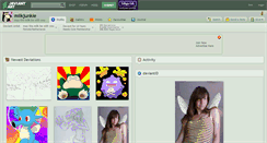 Desktop Screenshot of milkjunkie.deviantart.com