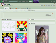 Tablet Screenshot of milkjunkie.deviantart.com