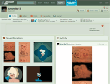 Tablet Screenshot of amorsito13.deviantart.com