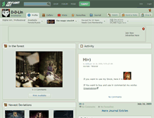 Tablet Screenshot of d-d-lin.deviantart.com