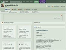 Tablet Screenshot of lxl-angelofdeath-lxl.deviantart.com