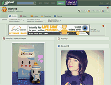 Tablet Screenshot of m0nyet.deviantart.com