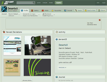 Tablet Screenshot of desertxx.deviantart.com