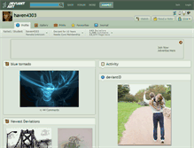 Tablet Screenshot of haven4303.deviantart.com