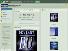 Tablet Screenshot of deviantuniverse.deviantart.com