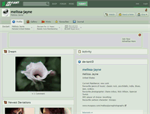 Tablet Screenshot of melissa-jayne.deviantart.com