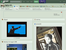 Tablet Screenshot of mighty183.deviantart.com