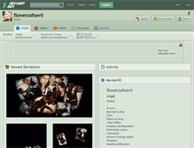 Tablet Screenshot of flowerxofxevil.deviantart.com