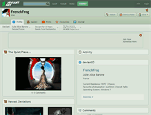 Tablet Screenshot of frenchfrog.deviantart.com