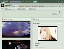 Tablet Screenshot of manes117.deviantart.com