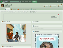 Tablet Screenshot of jessiema93.deviantart.com