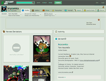 Tablet Screenshot of krycomics.deviantart.com
