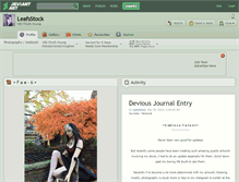 Tablet Screenshot of leafsstock.deviantart.com