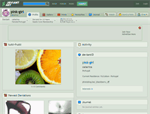 Tablet Screenshot of pink-girl.deviantart.com