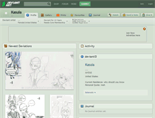 Tablet Screenshot of kasuia.deviantart.com