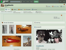 Tablet Screenshot of dung0beetle.deviantart.com