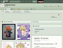 Tablet Screenshot of lolishota-honey.deviantart.com