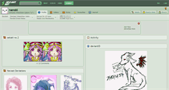 Desktop Screenshot of nanoki.deviantart.com