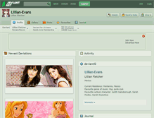 Tablet Screenshot of lillian-evans.deviantart.com