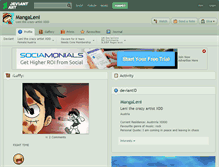 Tablet Screenshot of mangaleni.deviantart.com