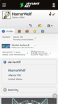 Mobile Screenshot of horrorwolf.deviantart.com