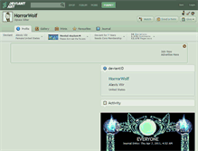 Tablet Screenshot of horrorwolf.deviantart.com
