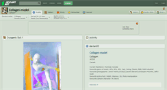 Desktop Screenshot of collagen-model.deviantart.com