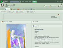 Tablet Screenshot of collagen-model.deviantart.com