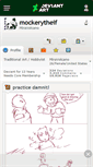 Mobile Screenshot of mockerytheif.deviantart.com